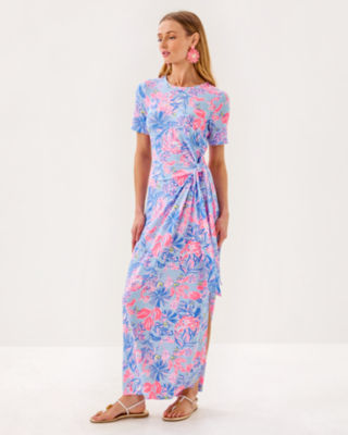 Chace Maxi Dress, Multi Elephant Splash, large image 2