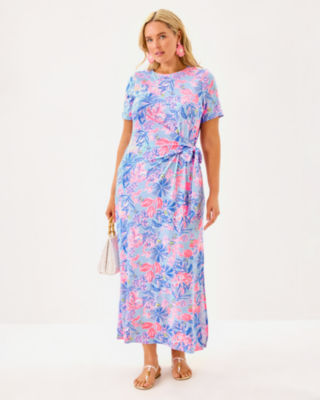 Chace Maxi Dress, Multi Elephant Splash, large image 4