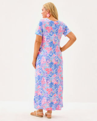 Chace Maxi Dress, Multi Elephant Splash, large image 5