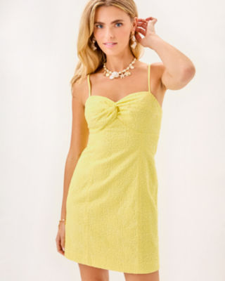 Lilamae Dress, Limoncello Bubble Embroidery, large