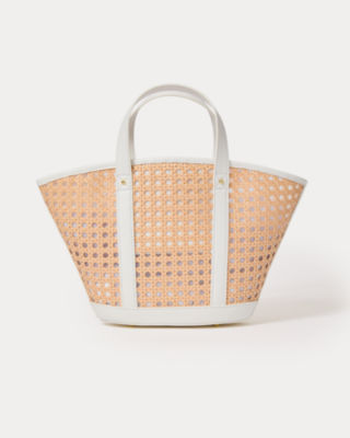 Mini Wintour Cane Bag, Sand Bar X Resort White, large image 2