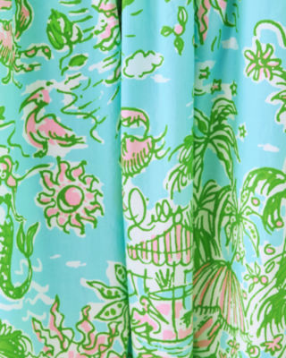 Talullah Maxi Dress, Fresh Water Blue Sunbathers Bliss, large image 7