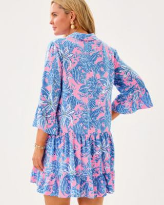 Diantha Tunic Dress, Conch Shell Pink Up Scale, large image 1
