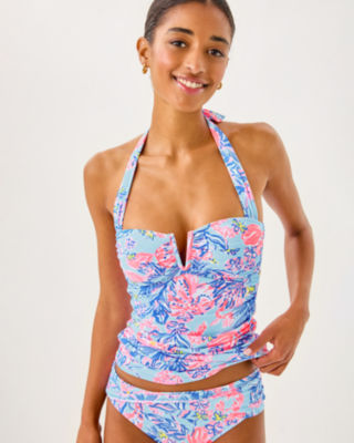 Peggi Tankini Top, Multi Elephant Splash, large