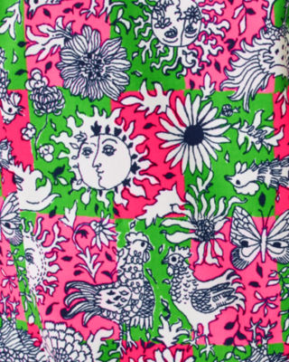 UPF 50+ Luxletic Kathy Bow Dress, Cherry Blossom Pink Lil Chicken Check Golf, large image 5