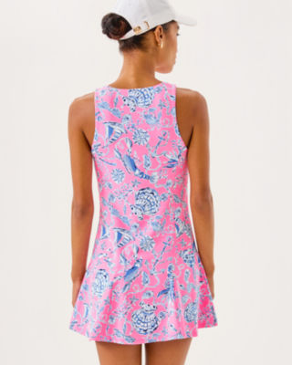 UPF 50+ Luxletic Westley Active Dress, Rousseau Pink Barefoot Beachcombers, large image 1