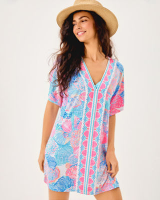 Malachi V-Neck Cover-Up, Multi Roar Of The Seas Engineered Coverup, large image 2