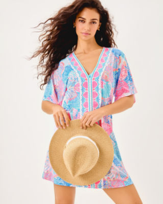 Malachi V-Neck Cover-Up, Multi Roar Of The Seas Engineered Coverup, large image 3