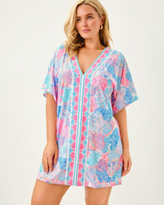 Malachi V-Neck Cover-Up, Multi Roar Of The Seas Engineered Coverup, large image 5