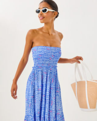 Anali Maxi Cover-Up, Sunwashed Blue Seacrets, large image 2