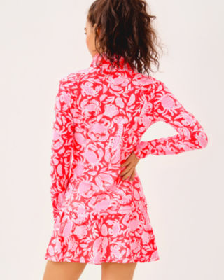 UPF 50+ Luxletic Justine Half Zip Jacket, Cane Coral Crab Collab, large image 1
