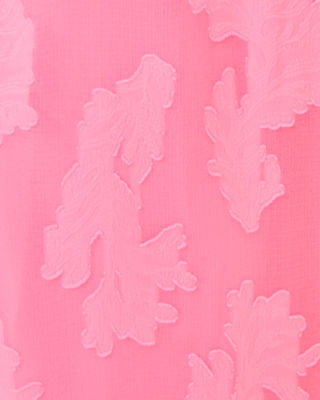 Clairabel Maxi Dress, Rousseau Pink Coral Swirl Poly Crepe, large image 7