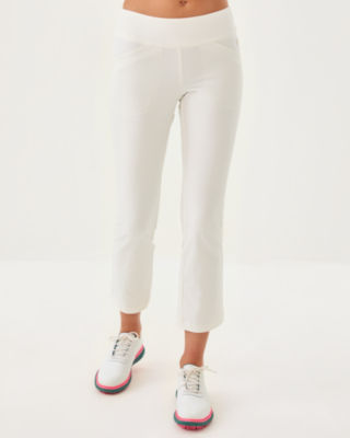 Lilly Pulitzer Upf 50+ Luxletic 28" Corso Kick Flare Pant In White