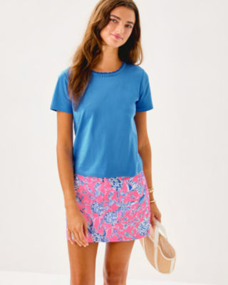 Colette Mini Skort, Rousseau Pink Barefoot Beachcombers, large