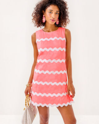 Kerra Shift Romper, Sorbet Pink, large image 3