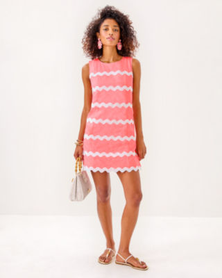 Kerra Shift Romper, Sorbet Pink, large image 4