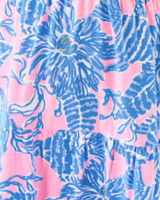Girls Mini Riegan Maxi Dress, Conch Shell Pink Up Scale, large image 3
