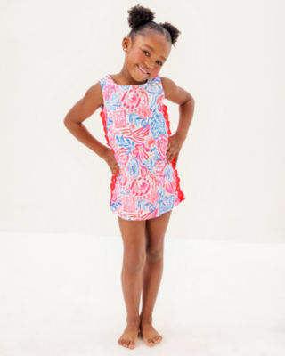 Girls Mini Romey Shift Set, Resort White Lil Sun Sea Sand, large image 2