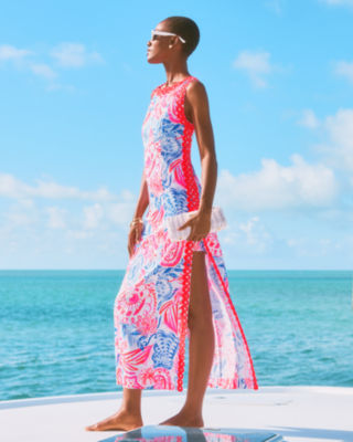 Sadie Maxi Romper, Resort White Sun Sea Sand, large