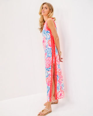 Sadie Maxi Romper, Resort White Sun Sea Sand, large image 3