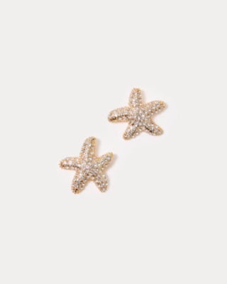 Lilly Pulitzer Starfish Stud Earrings In Gold