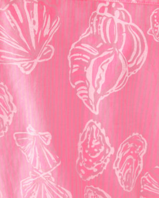 Breah Sleeveless Button Down Shirt, Rousseau Pink Cool As Shell Overprint, large image 4