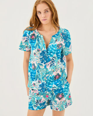 Abrianna Pajama Mid Rise Woven Boxer, , large  - Lilly Pulitzer