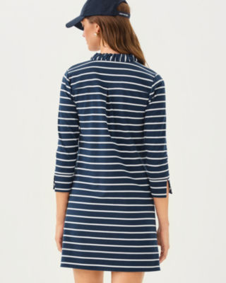 Knightley Dress, Low Tide Navy Heritage Stripe, large image 2