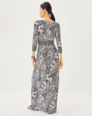 Roslynne V-Neck Maxi Dress