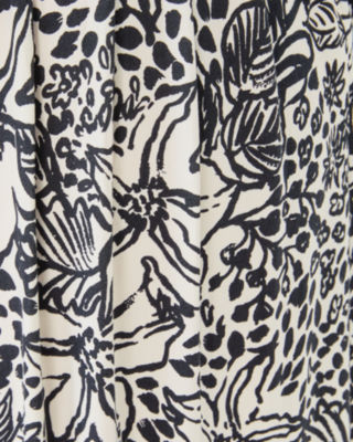 Roslynne V-Neck Maxi Dress, Onyx Lots To Spot Engineered Knit Maxi, large image 4