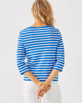 Lilly x Saint James Voissey Sweater, Azure, large image 2