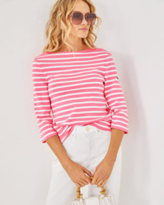 Lilly x Saint James Voissey Sweater, Rose, large
