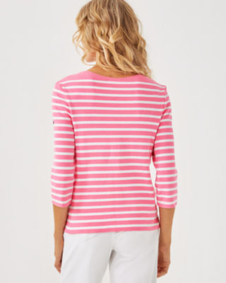 Lilly x Saint James Voissey Sweater, Rose, large image 1