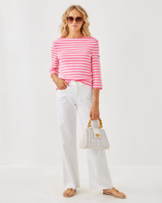 Lilly x Saint James Voissey Sweater, Rose, large image 3