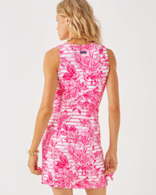 Lilly x Saint James Simone Shift Dress, Rose Soleil Allover, large image 1