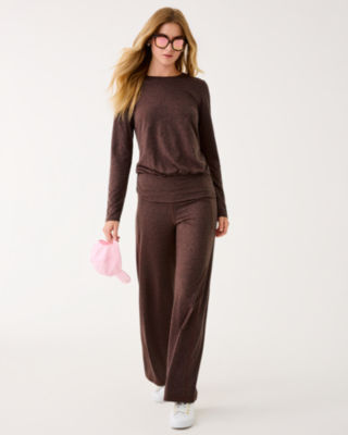 UPF 50+ 30.5" Galia High Rise Pant, French Roast X Noir Heather, large image 4