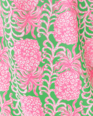 Florin Straight Hem Top, Fauna Green Party Like A Pineapple, large image 4