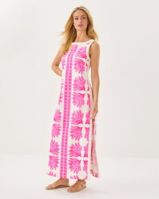 Lilly Pulitzer Eleanora Maxi Shift Romper In Pink