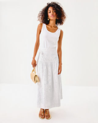 【PORTERNA】Rika mid-length skirt Ribbed Stretch Knit Midi Skirt | Michael Kors [US]