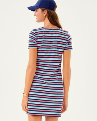 Beaty Dress, Multi Firecracker Yarn Dye Stripe, large image 1