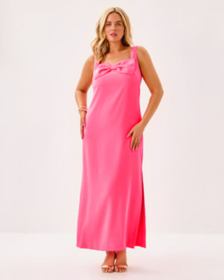 Bria Maxi Dress, Sunkissed Pink, large image 4