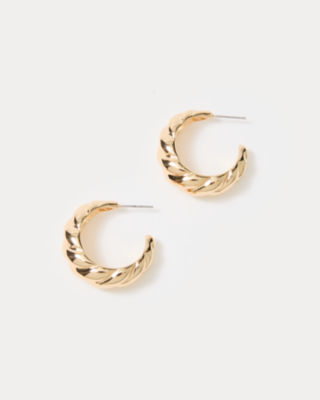 Seacrets Hoop Earrings, Gold Metallic, large