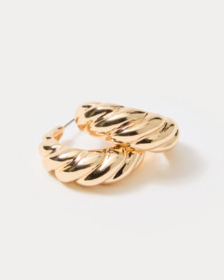 Seacrets Hoop Earrings, Gold Metallic, large image 2