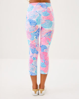 UPF 50+ Luxletic 21" Weekender High Rise Crop Legging, Multi Roar Of The Seas, large image 1