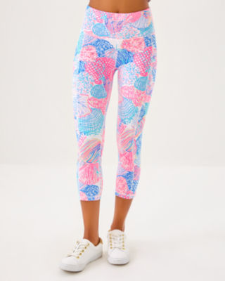 UPF 50+ Luxletic 21" Weekender High Rise Crop Legging, Multi Roar Of The Seas, large image 2