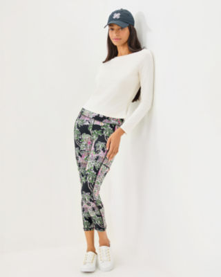 Lilly Pulitzer Upf 50+ Luxletic 24" Weekender High Rise Midi Legging In White
