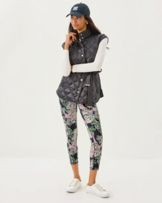 Lilly Pulitzer Upf 50+ Luxletic 24" Weekender High Rise Midi Legging In White