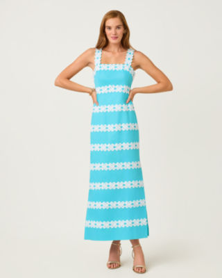Davis Maxi Dress, Capri Blue, large