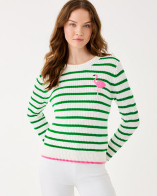 Jovienne Sweater, Coconut Shine Bright Stripe, large