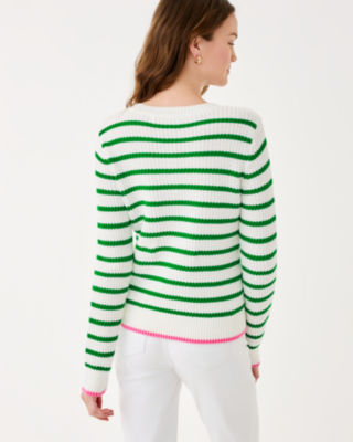 Jovienne Sweater, Coconut Shine Bright Stripe, large image 1